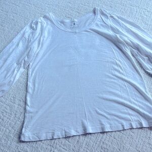 Velvet by Graham & Spencer Vintage Slub white tee
